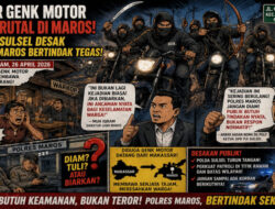 Teror Genk Motor Kian Brutal di Maros, DPD PJI Sulsel Desak Polres Bertindak Tegas
