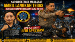 Kapolrestabes Makassar Ambil Langkah Tegas Tembak Ditempat Terhadap Geng Motor, DPD PJI Sulsel Beri Apresiasi