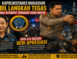 Kapolrestabes Makassar Ambil Langkah Tegas Tembak Ditempat Terhadap Geng Motor, DPD PJI Sulsel Beri Apresiasi