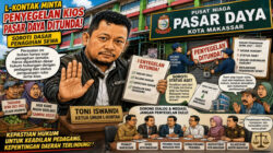 L-Kontak Minta Penyegelan Kios Pasar Daya Ditunda,Tony Soroti Dasar Hukumnya Penagihan Sewa